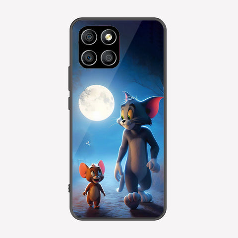 Honor X6 Cover - Tom & Jerry Series - Premium Printed Metal soft Bumper shock Proof Case