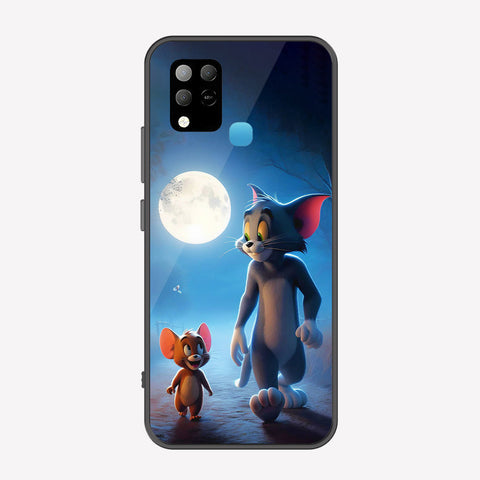Infinix Hot 10s Cover - Tom & Jerry Series - Premium Printed Metal soft Bumper shock Proof Case