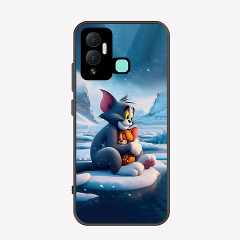 Infinix Hot 12i Cover - Tom & Jerry Series - Premium Printed Metal soft Bumper shock Proof Case
