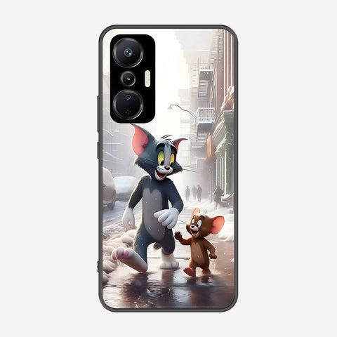 Infinix Hot 20S Cover - Tom & Jerry Series - Premium Printed Metal soft Bumper shock Proof Case