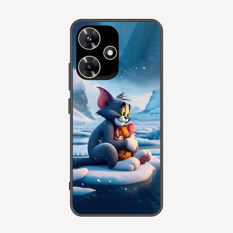 Infinix Hot 30i Cover - Tom & Jerry Series - Premium Printed Metal soft Bumper shock Proof Case