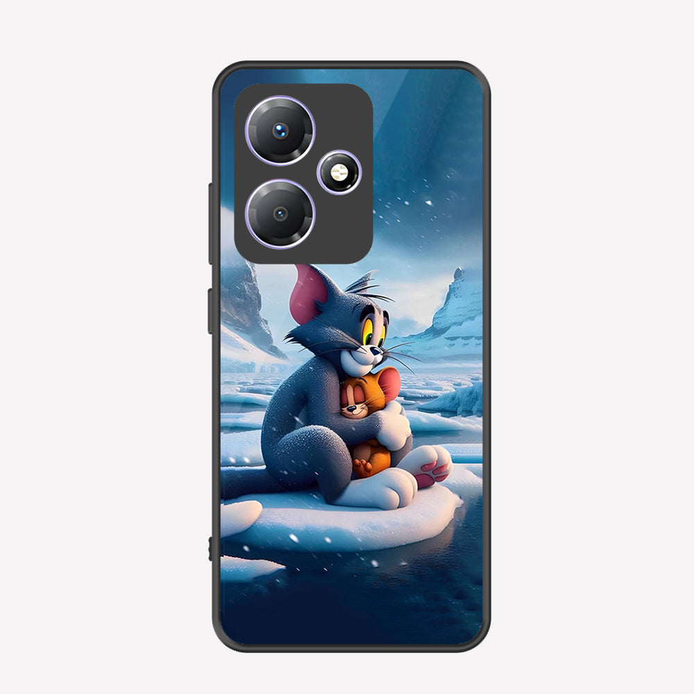 Infinix Hot 30 Play Cover - Tom & Jerry Series - Premium Printed Metal soft Bumper shock Proof Case