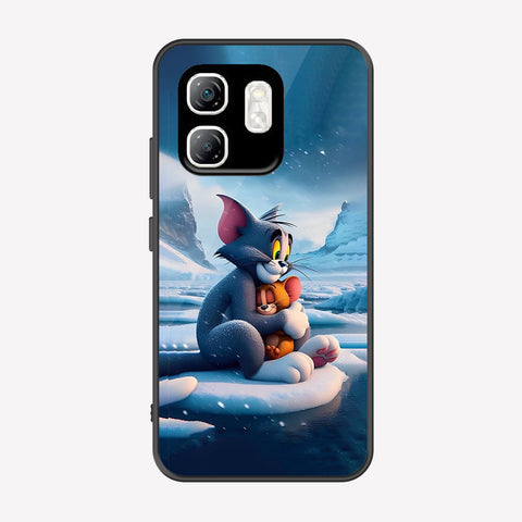 Infinix Hot 50i Cover - Tom & Jerry Series - Premium Printed Metal soft Bumper shock Proof Case