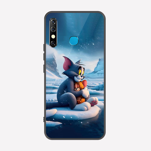 Tecno Spark 4 Cover - Tom & Jerry Series - Premium Printed Metal soft Bumper shock Proof Case