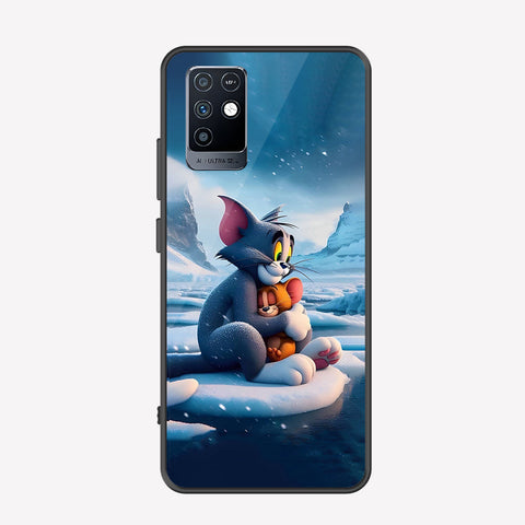 Infinix Note 10 Cover - Tom & Jerry Series - Premium Printed Metal soft Bumper shock Proof Case