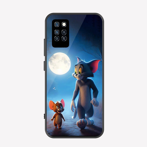 Infinix Note 10 Pro Cover - Tom & Jerry Series - Premium Printed Metal soft Bumper shock Proof Case