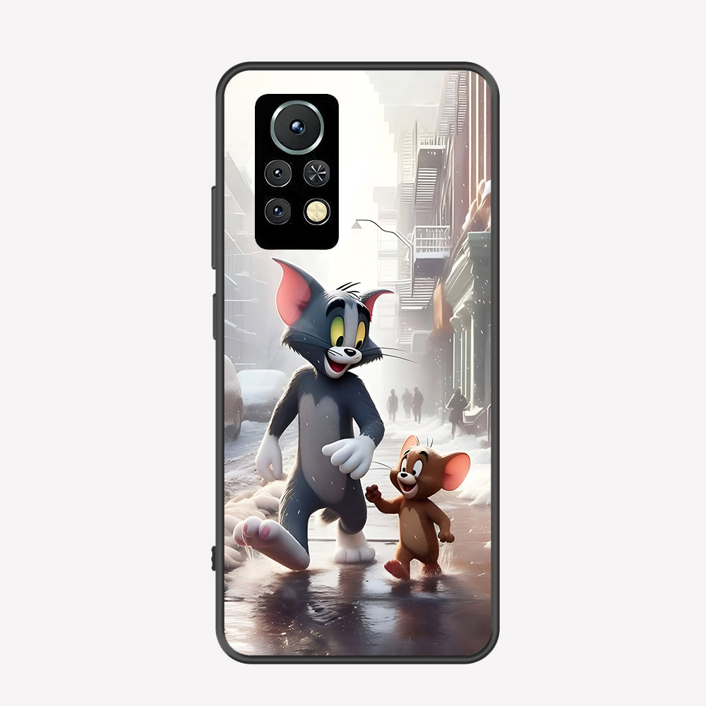 Infinix Note 11 Pro Cover - Tom & Jerry Series - Premium Printed Metal soft Bumper shock Proof Case