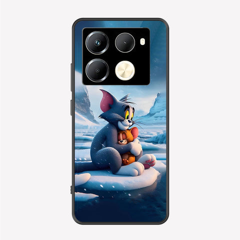 Infinix Note 40 Pro Cover - Tom & Jerry Series - Premium Printed Metal soft Bumper shock Proof Case