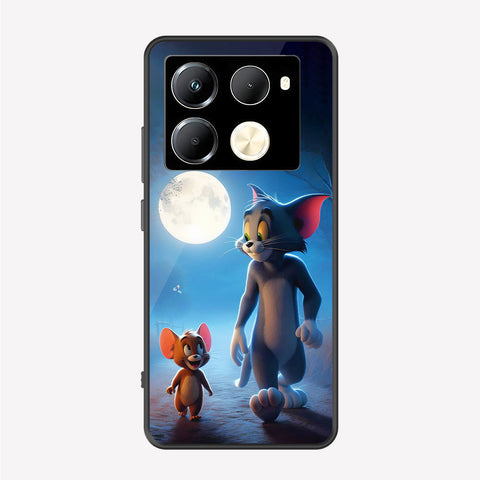 Infinix Note 40 Pro Plus Cover - Tom & Jerry Series - Premium Printed Metal soft Bumper shock Proof Case