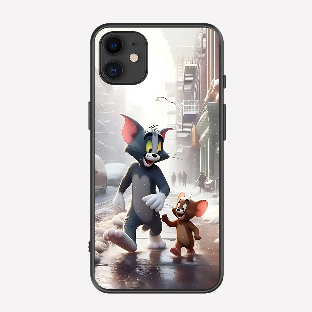 iPhone 11 Cover - Tom & Jerry Series - Premium Printed Metal soft Bumper shock Proof Case