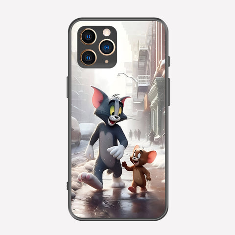 iPhone 11 Pro Cover - Tom & Jerry Series - Premium Printed Metal soft Bumper shock Proof Case