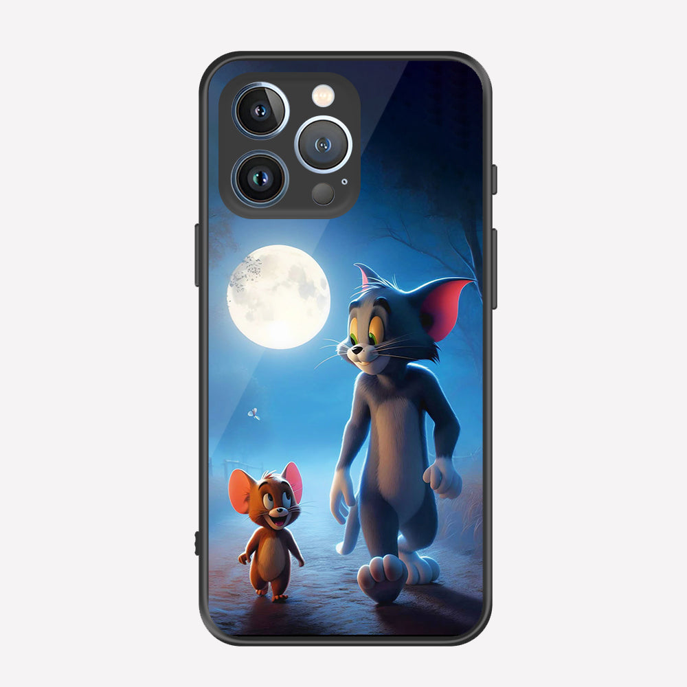 iPhone 13 Pro Max Cover - Tom & Jerry Series - Premium Printed Metal soft Bumper shock Proof Case