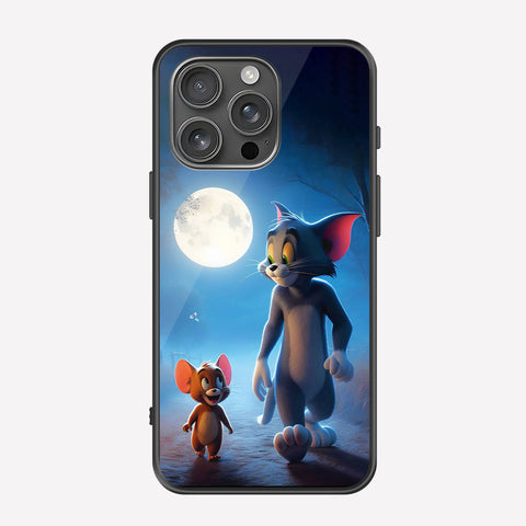 iPhone 14 Pro Cover - Tom & Jerry Series - Premium Printed Metal soft Bumper shock Proof Case