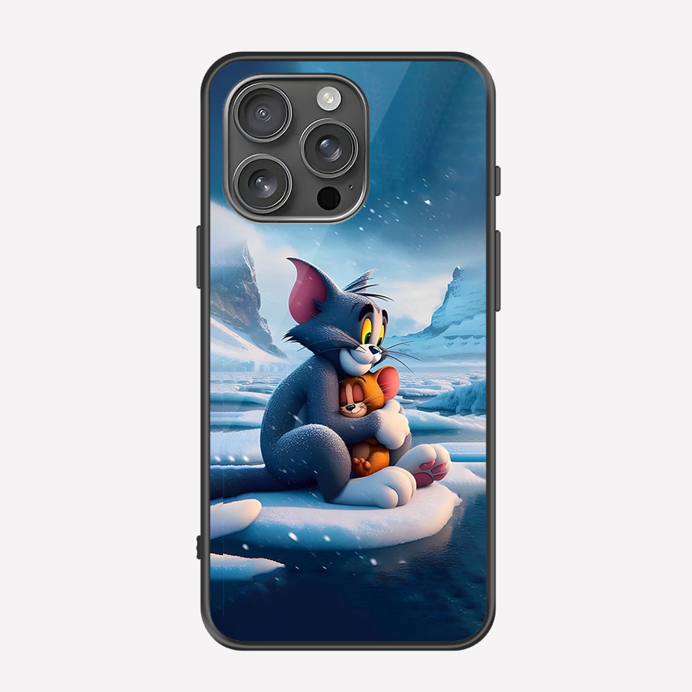 iPhone 14 Pro Max Cover - Tom & Jerry Series - Premium Printed Metal soft Bumper shock Proof Case