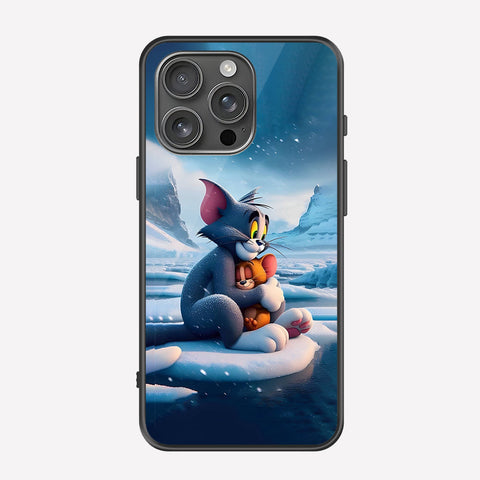 iPhone 14 Pro Max Cover - Tom & Jerry Series - Premium Printed Metal soft Bumper shock Proof Case