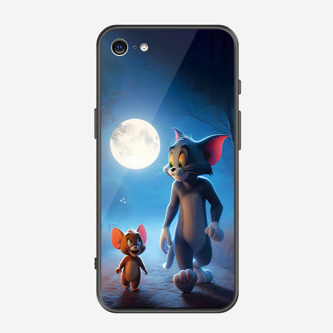 iPhone 8 / 7 Cover - Tom & Jerry Series - Premium Printed Metal soft Bumper shock Proof Case
