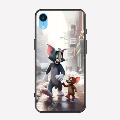 iPhone XR Cover - Tom & Jerry Series - Premium Printed Metal soft Bumper shock Proof Case