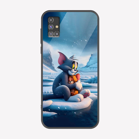 Samsung Galaxy M31s Cover - Tom & Jerry Series - Premium Printed Metal soft Bumper shock Proof Case
