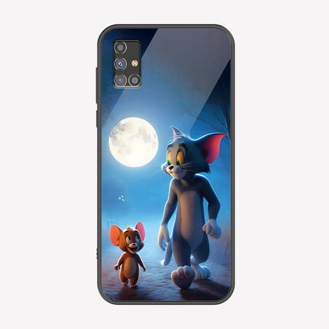 Samsung Galaxy M31s Cover - Tom & Jerry Series - Premium Printed Metal soft Bumper shock Proof Case