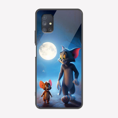 Samsung Galaxy M51 Cover - Tom & Jerry Series - Premium Printed Metal soft Bumper shock Proof Case