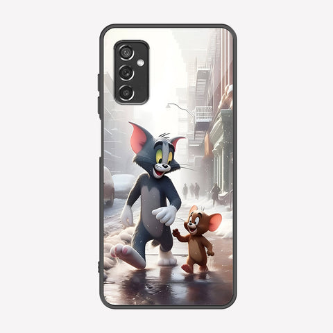 Samsung Galaxy M52 5G Cover - Tom & Jerry Series - Premium Printed Metal soft Bumper shock Proof Case