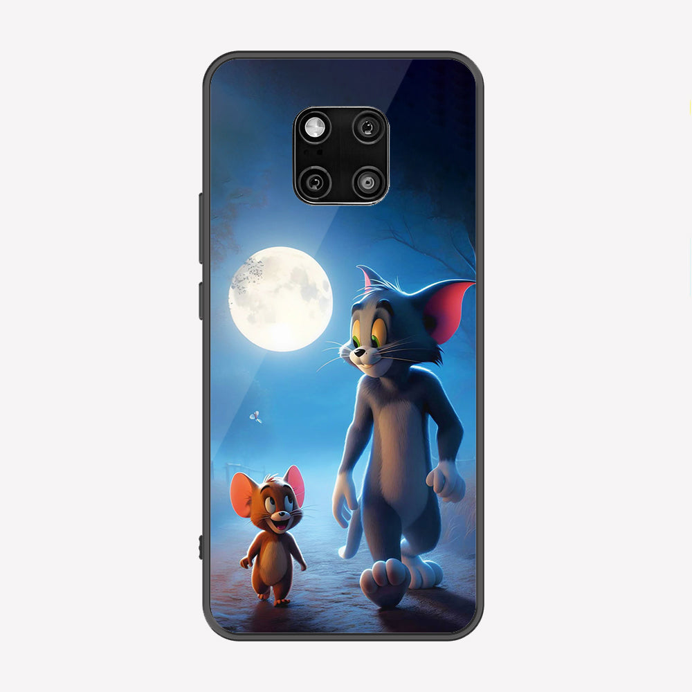 Huawei Mate 20 Pro Cover - Tom & Jerry Series - Premium Printed Metal soft Bumper shock Proof Case