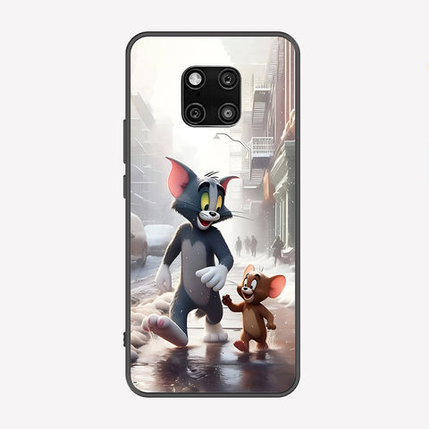 Huawei Mate 20 Pro Cover - Tom & Jerry Series - Premium Printed Metal soft Bumper shock Proof Case