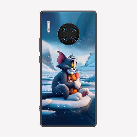 Huawei Mate 30 Pro Cover - Tom & Jerry Series - Premium Printed Metal soft Bumper shock Proof Case