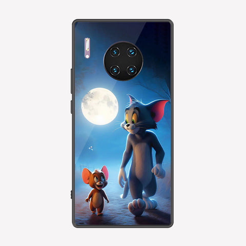 Huawei Mate 30 Pro Cover - Tom & Jerry Series - Premium Printed Metal soft Bumper shock Proof Case