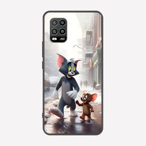 Xiaomi Mi 10 Lite 5G Cover - Tom & Jerry Series - Premium Printed Metal soft Bumper shock Proof Case