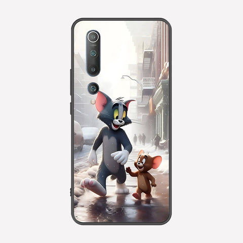 Xiaomi Mi 10 Pro Cover - Tom & Jerry Series - Premium Printed Metal soft Bumper shock Proof Case