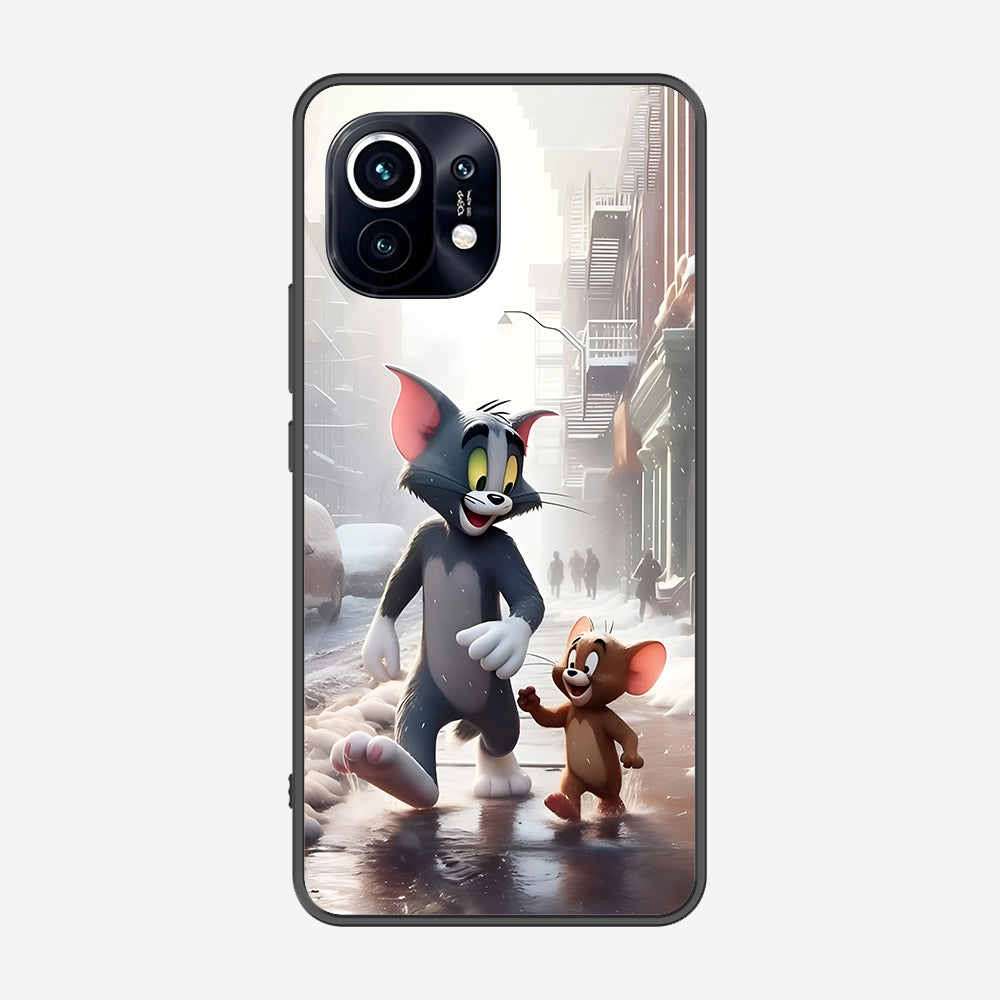 Xiaomi Mi 11 Cover - Tom & Jerry Series - Premium Printed Metal soft Bumper shock Proof Case
