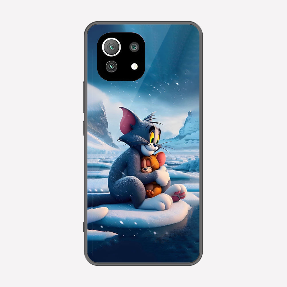 Xiaomi 11 Lite 5G NE Cover - Tom & Jerry Series - Premium Printed Metal soft Bumper shock Proof Case