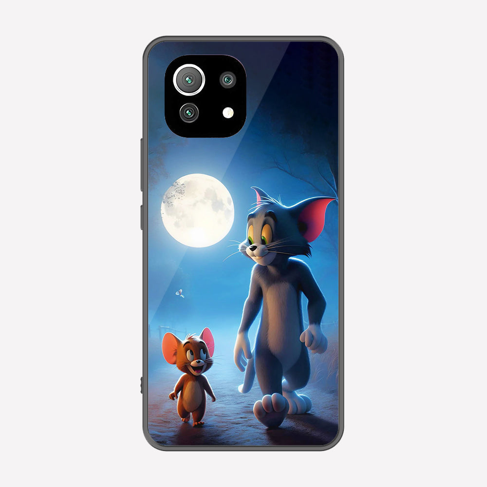 Xiaomi 11 Lite 5G NE Cover - Tom & Jerry Series - Premium Printed Metal soft Bumper shock Proof Case
