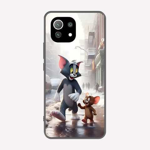 Xiaomi 11 Lite 5G NE Cover - Tom & Jerry Series - Premium Printed Metal soft Bumper shock Proof Case