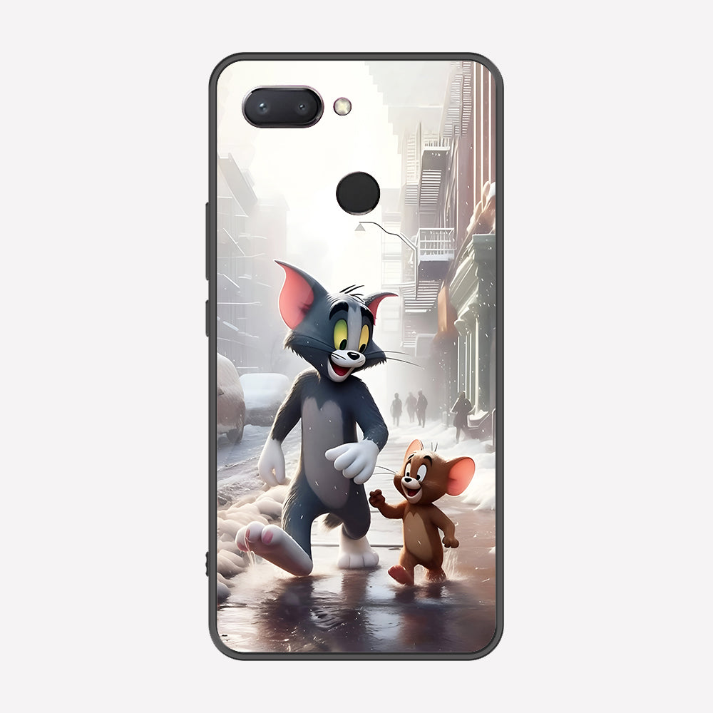 Xiaomi Mi 8 Lite Cover - Tom & Jerry Series - Premium Printed Metal soft Bumper shock Proof Case