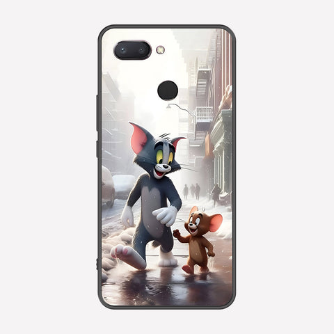 Xiaomi Mi 8 Lite Cover - Tom & Jerry Series - Premium Printed Metal soft Bumper shock Proof Case
