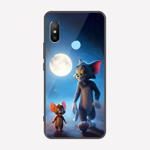 Xiaomi Mi A2 / Mi 6X Cover - Tom & Jerry Series - Premium Printed Metal soft Bumper shock Proof Case