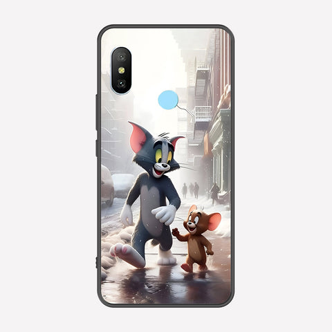 Xiaomi Mi A2 / Mi 6X Cover - Tom & Jerry Series - Premium Printed Metal soft Bumper shock Proof Case