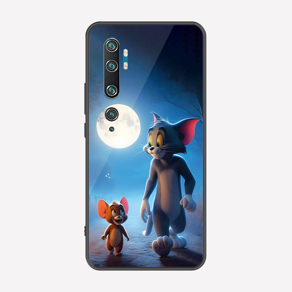 Xiaomi Mi Note 10 Cover - Tom & Jerry Series - Premium Printed Metal soft Bumper shock Proof Case