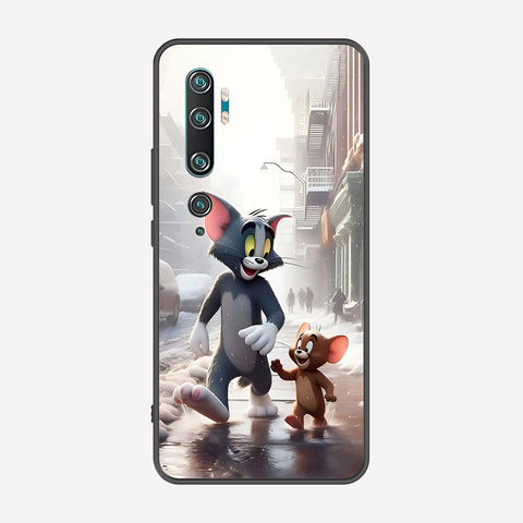 Xiaomi Mi Note 10 Cover - Tom & Jerry Series - Premium Printed Metal soft Bumper shock Proof Case