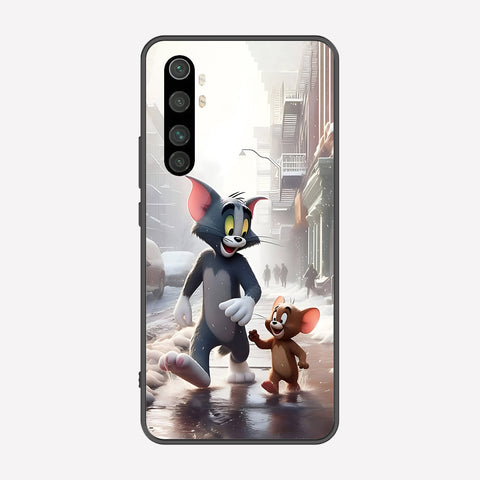 Xiaomi Mi Note 10 Lite Cover - Tom & Jerry Series - Premium Printed Metal soft Bumper shock Proof Case