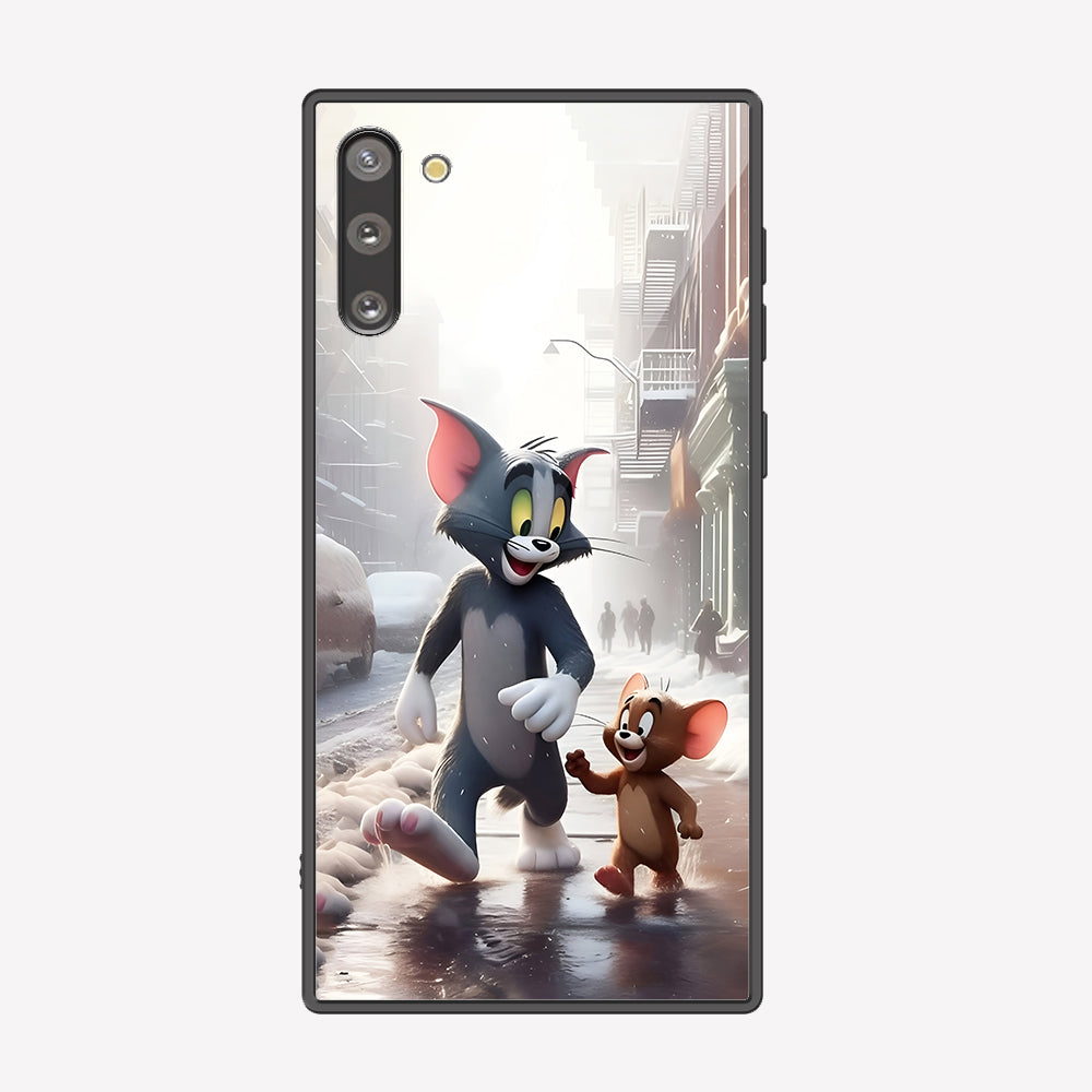 Samsung Galaxy Note 10 Cover - Tom & Jerry Series - Premium Printed Metal soft Bumper shock Proof Case