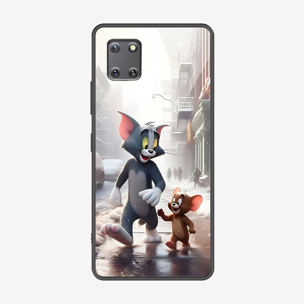 Samsung Galaxy A81 Cover - Tom & Jerry Series - Premium Printed Metal soft Bumper shock Proof Case