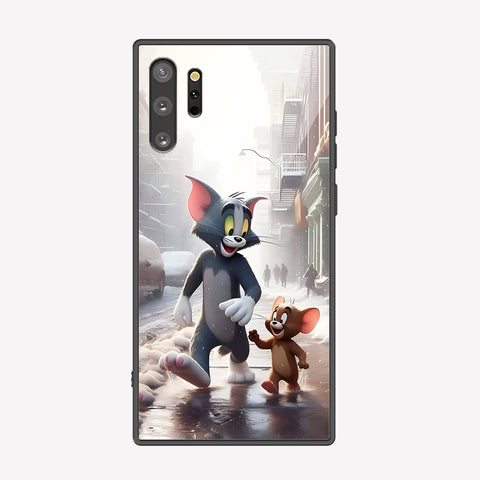 Samsung Galaxy Note 10 Plus Cover - Tom & Jerry Series - Premium Printed Metal soft Bumper shock Proof Case