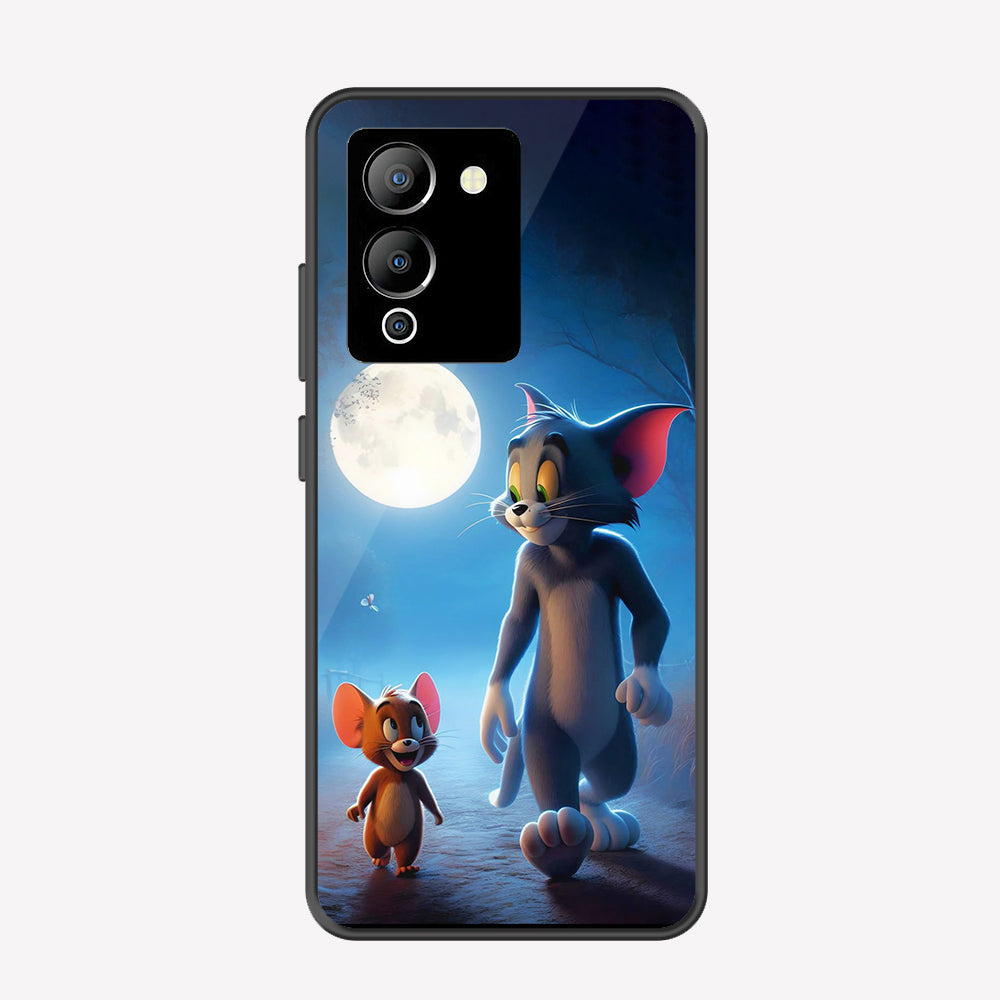 Infinix Note 12 G96 Cover - Tom & Jerry Series - Premium Printed Metal soft Bumper shock Proof Case
