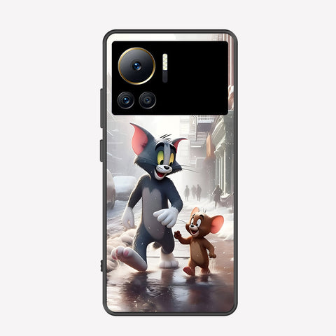 Infinix Note 12 VIP Cover - Tom & Jerry Series - Premium Printed Metal soft Bumper shock Proof Case