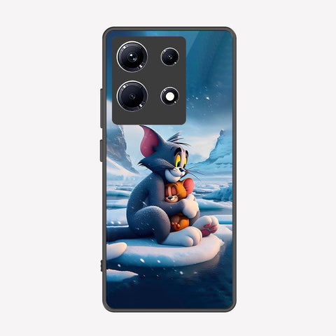 Infinix Note 30 Cover - Tom & Jerry Series - Premium Printed Metal soft Bumper shock Proof Case