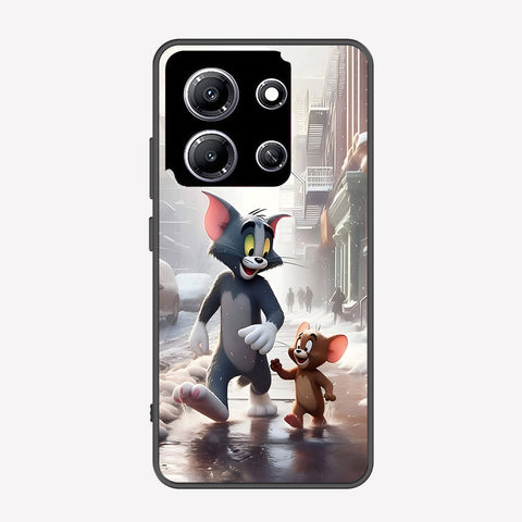 Infinix Note 30i Cover - Tom & Jerry Series - Premium Printed Metal soft Bumper shock Proof Case