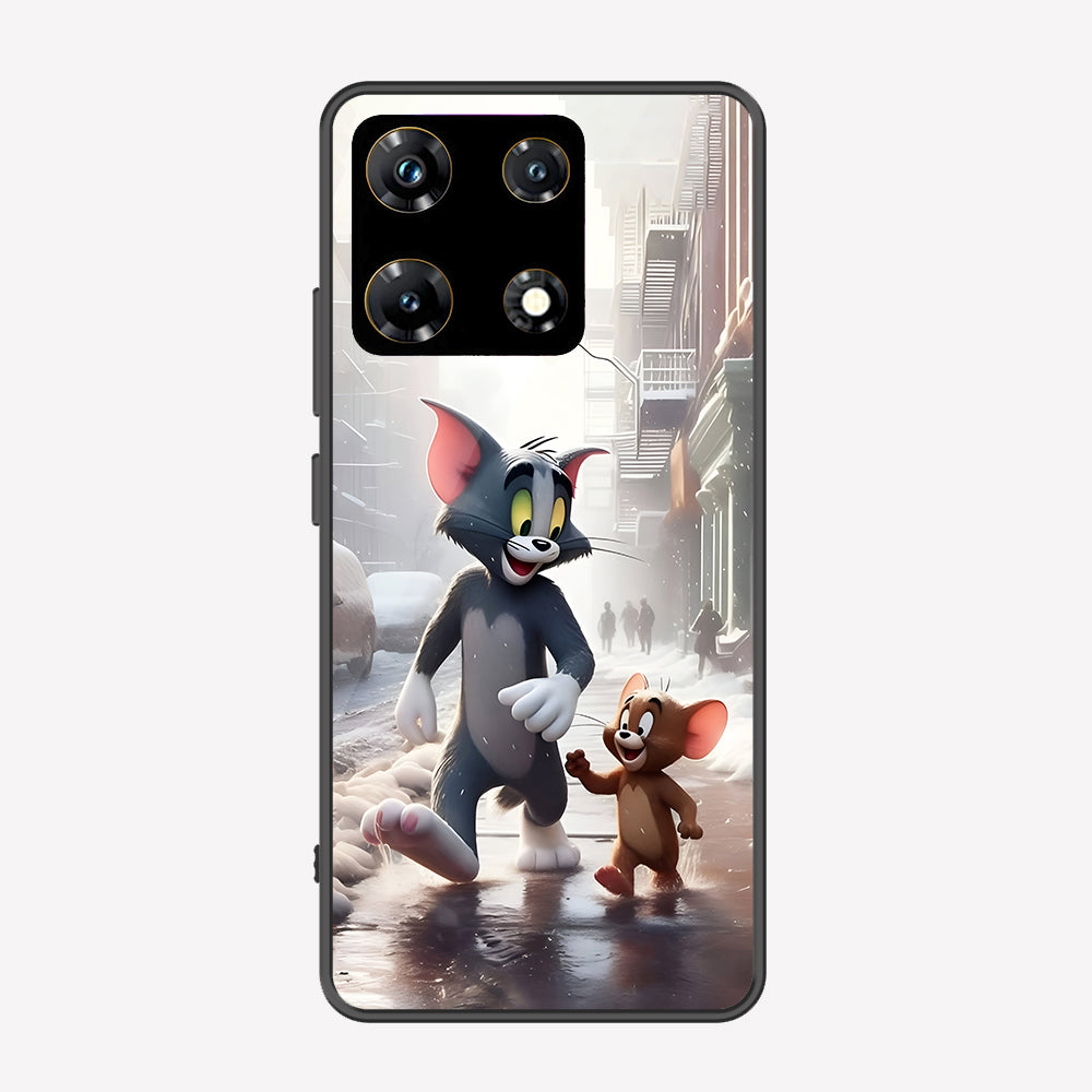 Infinix Note 30 Pro Cover - Tom & Jerry Series - Premium Printed Metal soft Bumper shock Proof Case